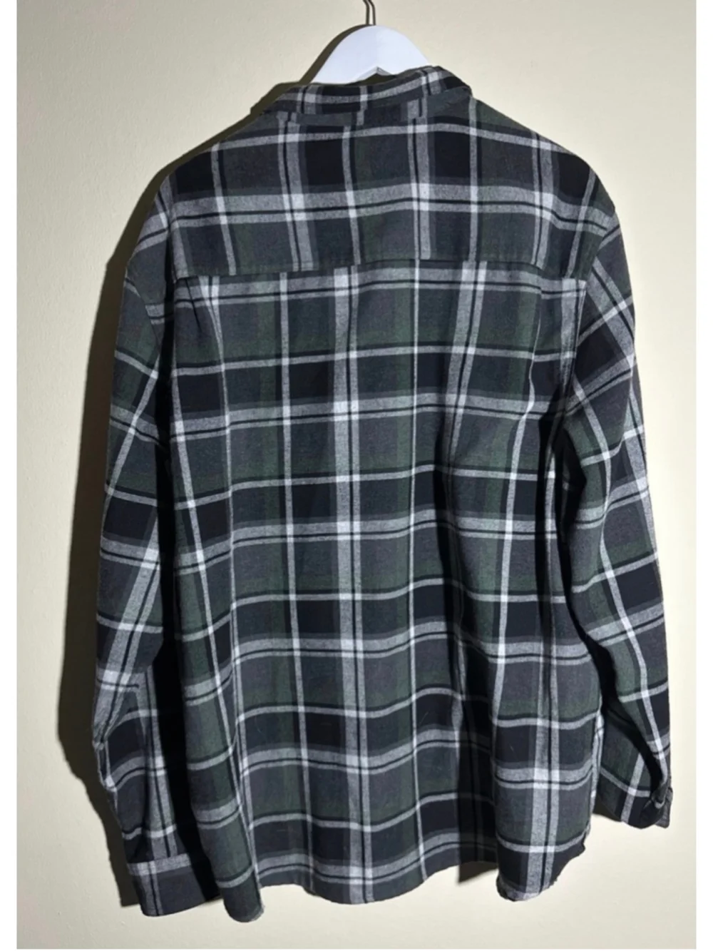 Coleman Plaid Flannel Button Down Shirt XXL Green Black